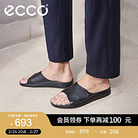 ecco 爱步 沙滩鞋 夏季沙滩凉鞋拖鞋男外穿勃肯鞋 科摩500914 黑色50091401001 39