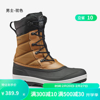 迪卡侬(DECATHLON)雪地靴男女防水冬季防滑绒加厚防寒雪地保暖冬靴ODS 棕色(男) 42