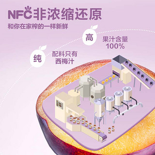 100%NFC果汁西梅汁200ml*12盒饮料整箱果饮品原汁官方旗舰店