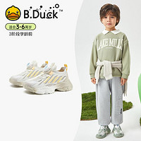 B.Duck 24年春季新款儿童运动鞋轻便舒适男女大童厚底老爹鞋