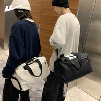 回力斜跨包男干湿分离游泳运动收纳大容量短途旅行包女手提行李袋 黑色款