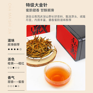 茶马世家白毫银针特级白茶大金针滇红凤庆金芽蜜香红茶过年礼盒120g