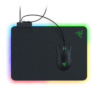 88VIP：RAZER 雷蛇 Firefly烈焰神虫V2硬质版RGB幻彩发光USB游戏电脑鼠标垫