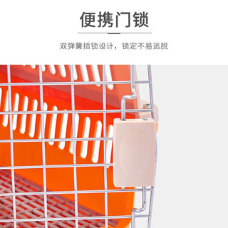 宠物码头【带隔尿板】宠物航空箱猫咪空运包猫笼外出猫笼子猫包大号拉杆箱 米黄