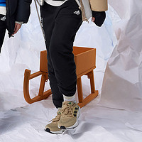 adidas 阿迪达斯 童装23冬季男童加绒束脚休闲运动裤子IN5202