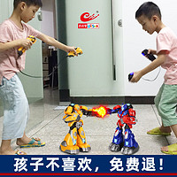 益智星智能遥控机器人儿童双人对战玩具男孩体感格斗拳击6-8岁5 813-1彩盒装（） 加一套升级电池(续航约120分钟)