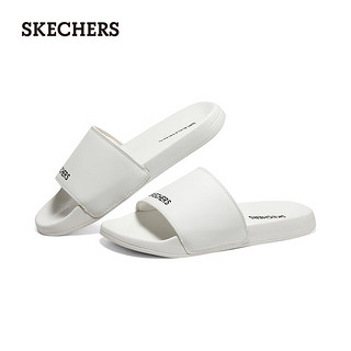 斯凯奇（Skechers）季男时尚运动休闲拖鞋舒适耐磨8790192 白色/黑色 42  白色/黑色/WBK