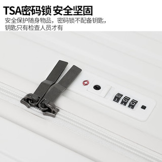 DULA五轮大容量行李箱杯架旅行箱充电拉杆箱密码箱皮箱子樱花粉28英寸