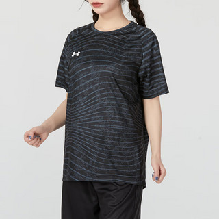 安德玛（UNDERARMOUR）男装女装 2024夏季时尚潮流运动T恤训练短袖舒适透气体恤 24500510-001 L