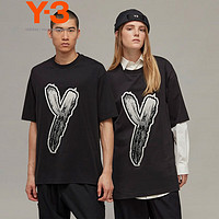 Y-3 LOGO GFX TEE新款T恤男女同款情侣款38HY1271 黑色 L