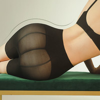 素肌良品3D收腹提臀裤女强力收小肚子束腰翘臀丰胯塑身裤产后塑形 【快速选码】参考腰臀围 选码更精准 XL（适合111-140斤）