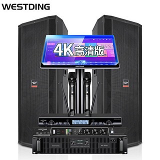 WESTDING 威斯汀 专业舞台音响套装酒吧大功率户外婚庆演出HIFI音箱全套设备KM-25+F8+T9-2T