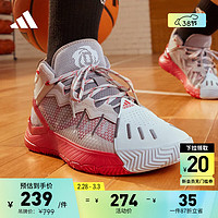 adidas 阿迪达斯 罗斯SOC签名版中帮专业篮球运动鞋男子秋季阿迪达斯官方 灰/白/红 42.5(265mm)