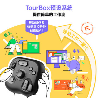 TourBox Lite 青春版轻量自定义小键盘单手键盘wacom手绘板平替