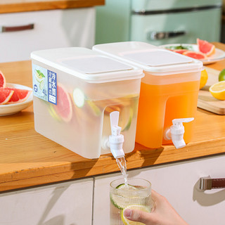 KOBBER/卡柏 4L带龙头大容量冰箱冷水壶水果茶凉水壶家用装水饮料桶冰水杯果汁