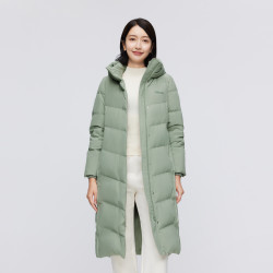 波司登 连帽中长款加厚修身女士羽绒服