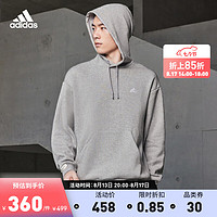 adidas 阿迪达斯 轻运动男女装运动连帽卫衣套头衫IV7586 中麻灰 A/2XL A/2XS