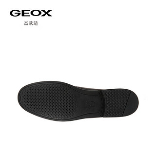 GEOX杰欧适男鞋经典款休闲一脚蹬鞋商务男皮鞋U641ZA 黑色C9999 41