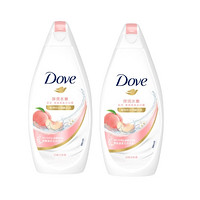 Dove 多芬 白桃香氛沐浴露 300g*2瓶