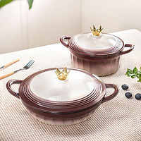柏森优家 珐琅锅铸铁锅焖烧焗锅家用大容量炖锅煲汤锅海鲜锅