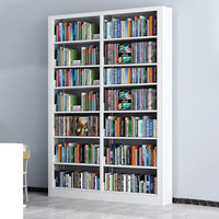 唐辑家用钢制书架书柜落地学校图书馆档案架  宽2.3米高2.4米组合架 2300宽2.4米高七层组合架