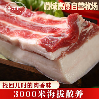 卡拉达 藏区藏香猪上五花肉500g 烤肉红烧肉 跑山猪黑猪肉土猪肉 地标