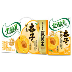 yili伊利优酸乳如意杏子味250ml24盒箱乳饮料年货礼盒装