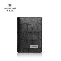 SHERIDAN 压花牛皮 喜来登 商务休闲钱包卡包 卡套 钱夹 S86115