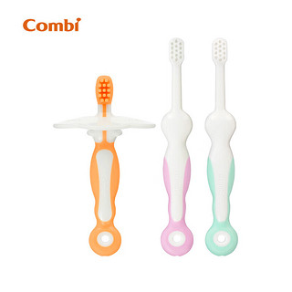 康贝 （Combi）  儿童牙刷 婴儿乳牙训练牙刷软毛 成长型牙刷 6月+ 3支装