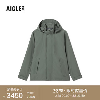 AIGLE艾高夹克冲锋衣2024年春夏GORE-TEX防风防雨透汽户外男 迷迭绿 AY293 L(180/96A)