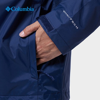 Columbia哥伦比亚户外男子抓绒内胆三合一防水冲锋衣外套WE1322 465远山蓝 L(180/100A)