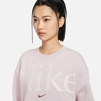 NIKE 耐克 官方PHOENIX女加绒圆领标志运动衫新款格雷系配色FN3655