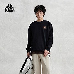 Kappa 卡帕 针织套头衫2024新款春男女运动简约休闲圆领长袖卫衣
