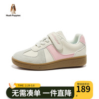 暇步士(Hush Puppies)童鞋女童鞋春秋软底跑步中大童女孩德训休闲儿童运动鞋 粉色 36码 适合脚长22.1cm