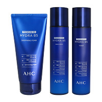 AHC 水乳洁面护肤套装蓝B5玻尿酸补水保湿泡沫清洁官方旗舰店正品