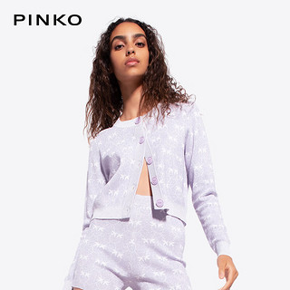 PINKO女装金银线提花短款针织开衫100214A0IT