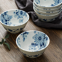 光峰（日用百货） 光峰花聚会餐具日本进口碗家用陶瓷饭碗高档碗碟套装家用