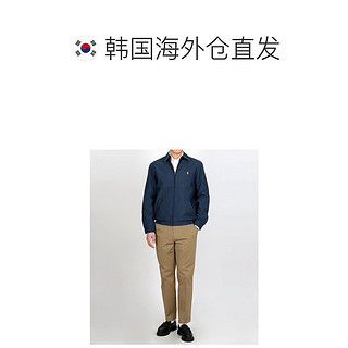 韩国Polo Ralphlauren夹克男女同款海军蓝色拉链外翻领短款