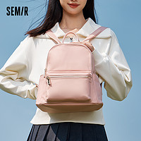 Semir 森马 包包双肩包女2023新款简约质感女包时尚大容量通勤背包潮流