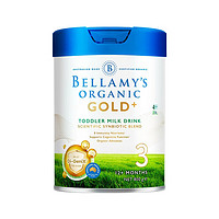 京东百亿补贴：BELLAMY'S 贝拉米 金装版 有机婴儿配方奶粉 3段 800g