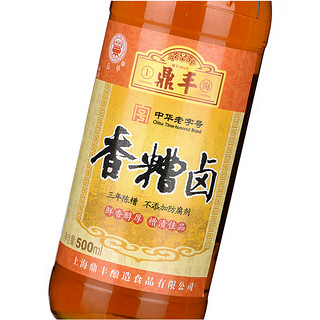 上海鼎丰 三年陈香糟卤500ml*12整箱 鲜香醇厚 糟泽佳品 不添加防腐剂