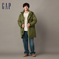 88VIP：Gap 盖璞 男装冬季LOGO时尚连帽长款羽绒服外套836119