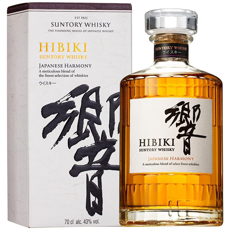 归素【官方行货】日本威士忌洋酒三得利响和风威士忌山崎白州年货送礼 响和风醇韵调配威士忌700ml