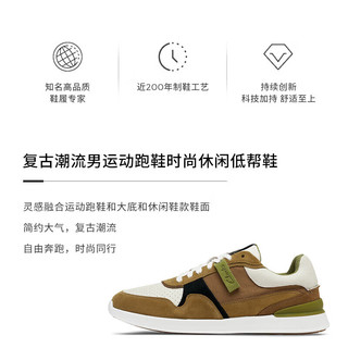 Clarks其乐男士简约复古潮流男运动跑鞋时尚休闲低帮鞋