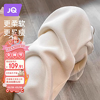婧麒(JOYNCLEON)裤秋冬外穿阔腿裤女欧棉加绒托腹休闲长裤杏色XL Jyk94537