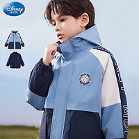 Disney 迪士尼 男童冲锋衣款儿童秋冬装新款羽绒服内胆外套加厚保暖摇粒绒防风衣