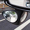 乐往汽车后视镜倒车小圆镜可调高清前后轮盲区辅助镜大视野后视镜