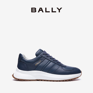 BALLY/巴利【新品】24春夏男士蓝色皮革休闲运动鞋6306573 蓝色 43