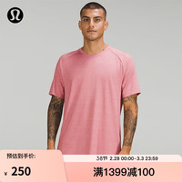 露露乐蒙lululemon 丨DrySense 男士运动短袖 T 恤 *训练 LM3DAXS 蔷薇红/白色