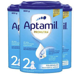 Aptamil 爱他美 经典版 婴儿奶粉 2段 800g*3罐